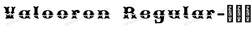 Valooron Regular字体转换